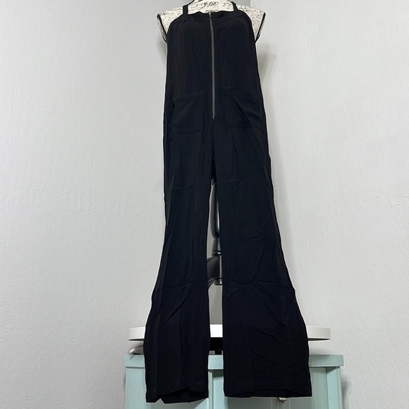 I HEART Black Rayon Halter Jumper Romper Pantsuit Overalls | Size XS | NWT - Picture 5 of 15